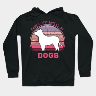 Easily Distracted By Pitbull Dogs Hoodie